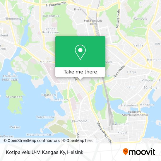 Kotipalvelu U-M Kangas Ky map
