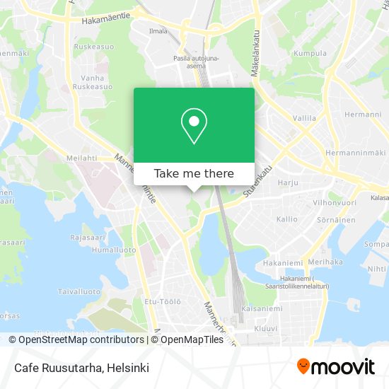 Cafe Ruusutarha map