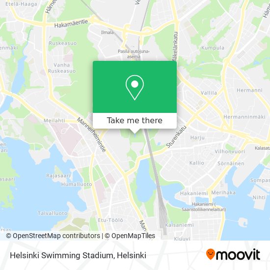 Helsinki Swimming Stadium map