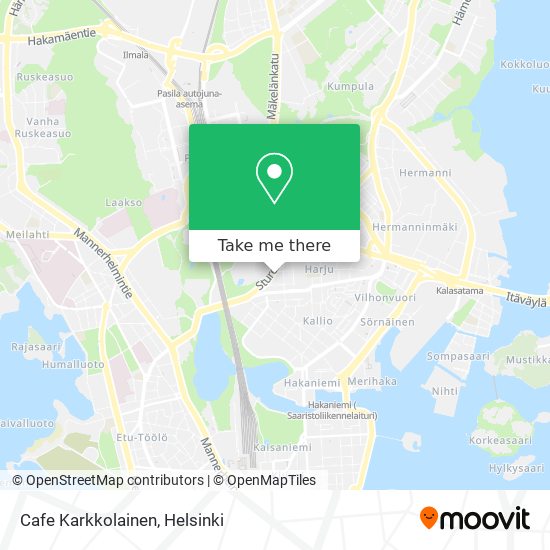Cafe Karkkolainen map