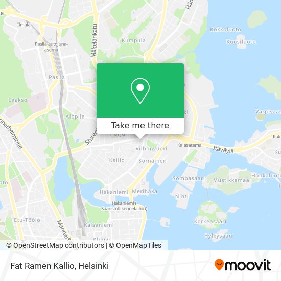 Fat Ramen Kallio map