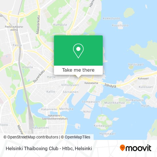Helsinki Thaiboxing Club - Htbc map