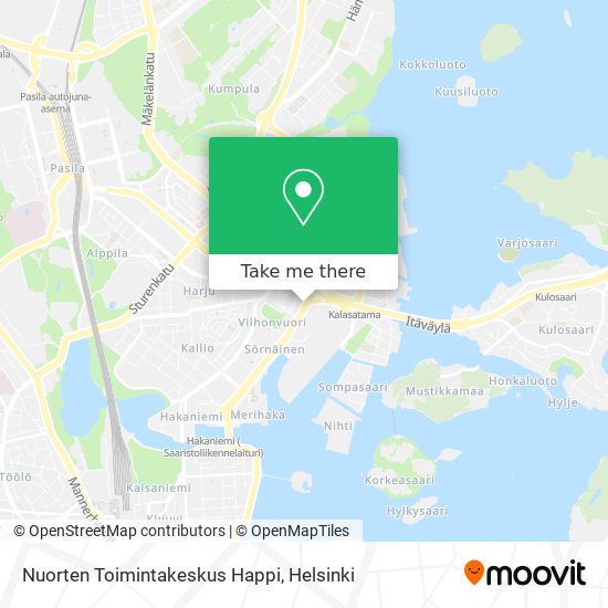 Nuorten Toimintakeskus Happi map