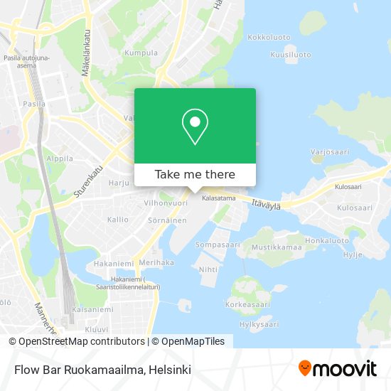 Flow Bar Ruokamaailma map