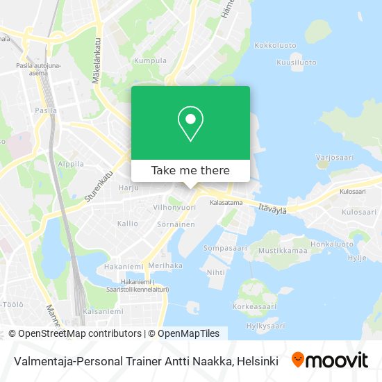 Valmentaja-Personal Trainer Antti Naakka map