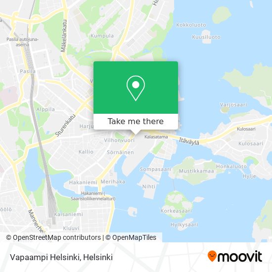 Vapaampi Helsinki map