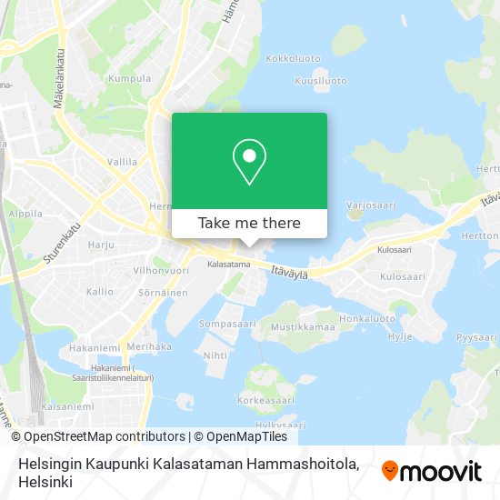 Helsingin Kaupunki Kalasataman Hammashoitola map