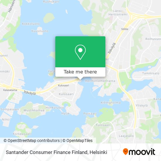 Santander Consumer Finance Finland map