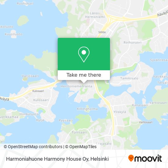 Harmoniahuone Harmony House Oy map