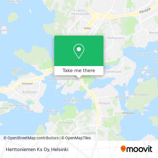 How to get to Herttoniemen Ks Oy in Helsinki by Bus, Metro, Tram or Train?