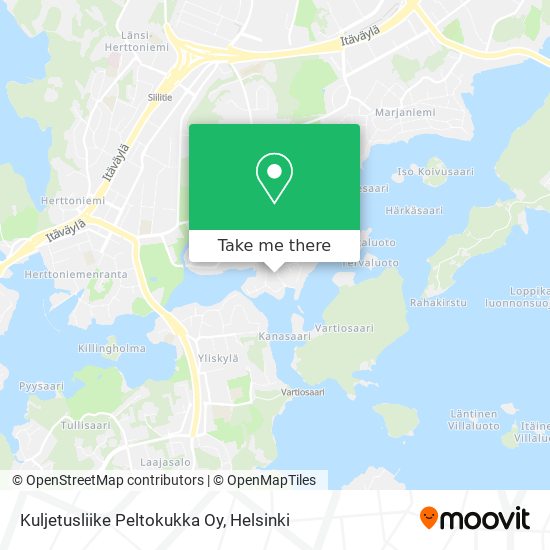 Kuljetusliike Peltokukka Oy map