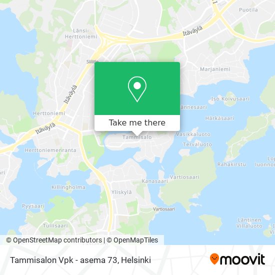 Tammisalon Vpk - asema 73 map