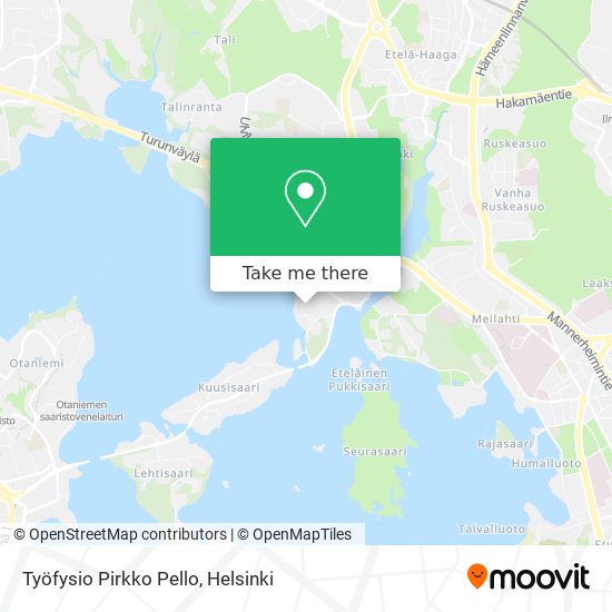 Työfysio Pirkko Pello map