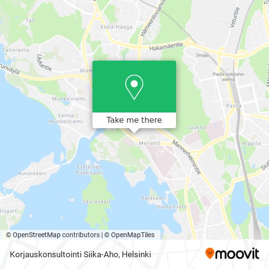 Korjauskonsultointi Siika-Aho map