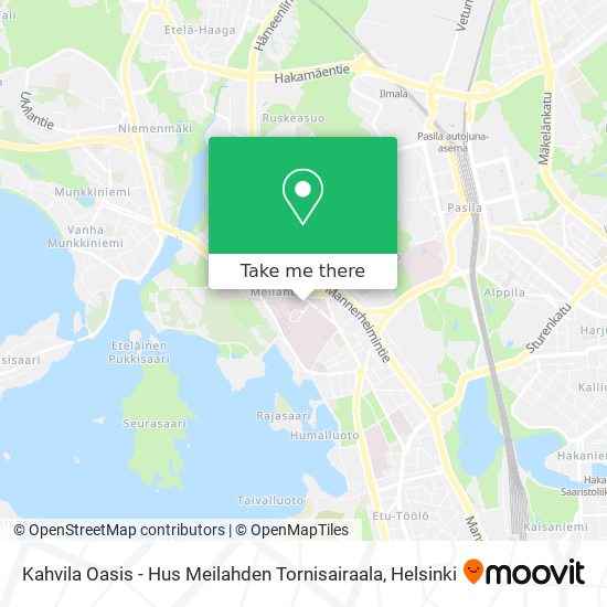 Kahvila Oasis - Hus Meilahden Tornisairaala map