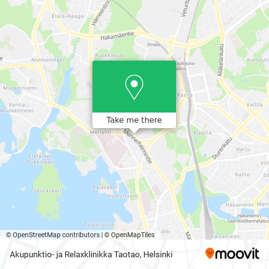 Akupunktio- ja Relaxklinikka Taotao map