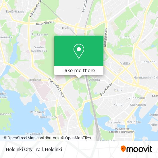 Helsinki City Trail map