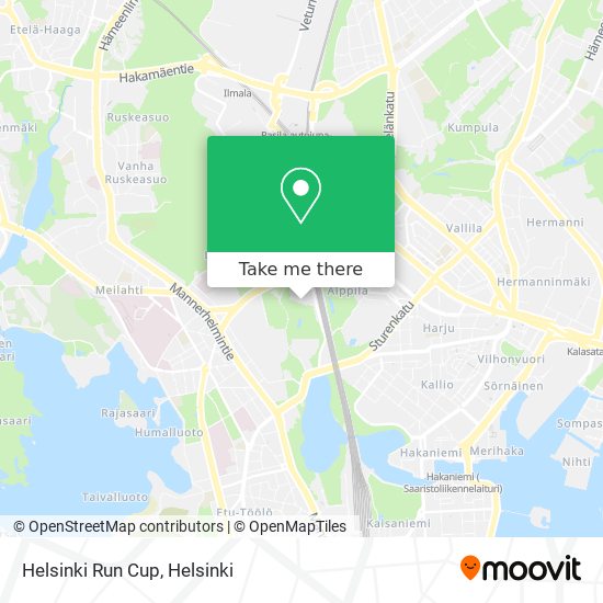 Helsinki Run Cup map