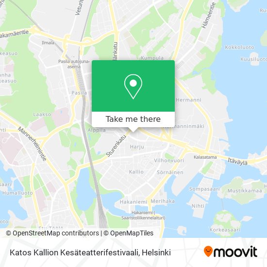 Katos Kallion Kesäteatterifestivaali map
