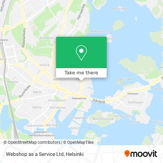 Webshop as a Service Ltd map