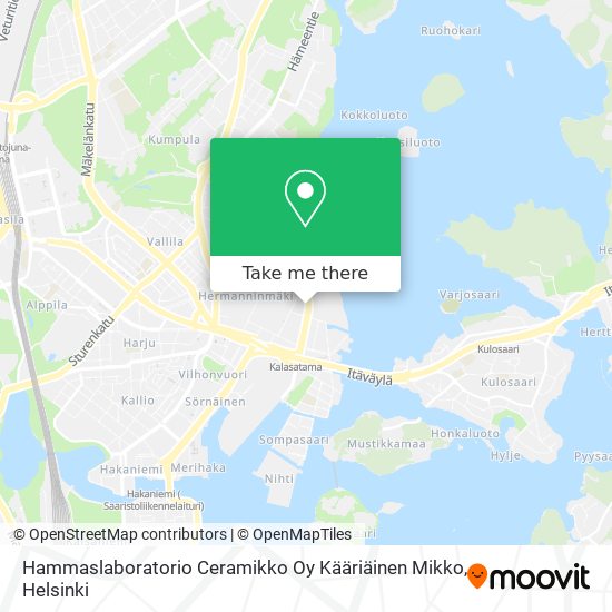 Hammaslaboratorio Ceramikko Oy Kääriäinen Mikko map