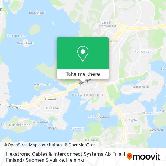 Hexatronic Cables & Interconnect Systems Ab Filial I Finland/ Suomen Sivuliike map