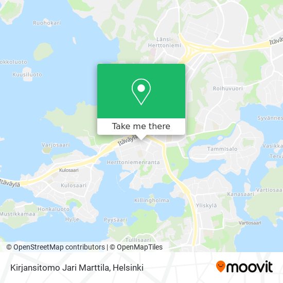 Kirjansitomo Jari Marttila map