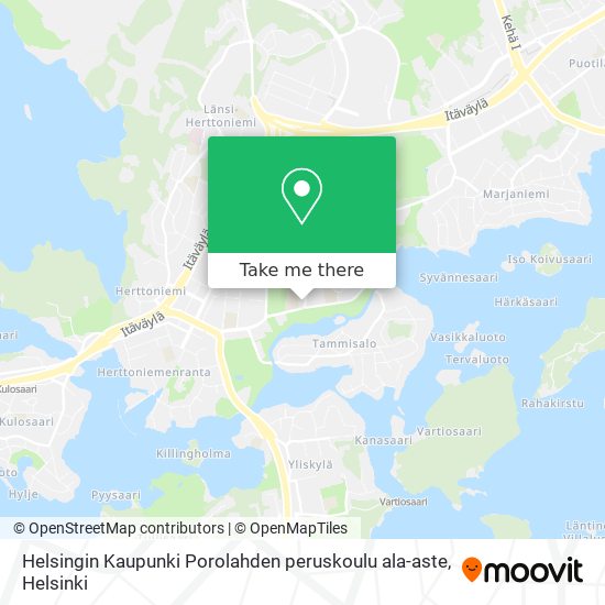 Helsingin Kaupunki Porolahden peruskoulu ala-aste map