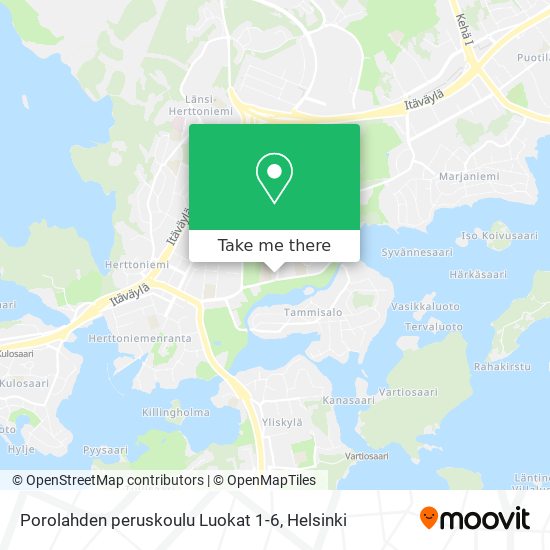 Porolahden peruskoulu Luokat 1-6 map