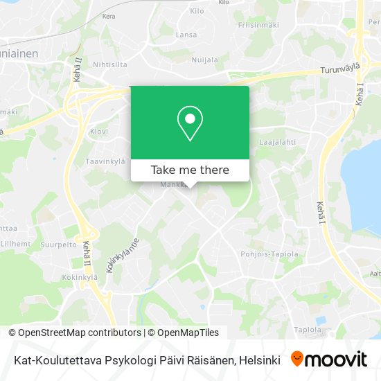Kat-Koulutettava Psykologi Päivi Räisänen map