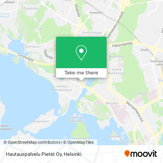 Hautauspalvelu Pietét Oy map