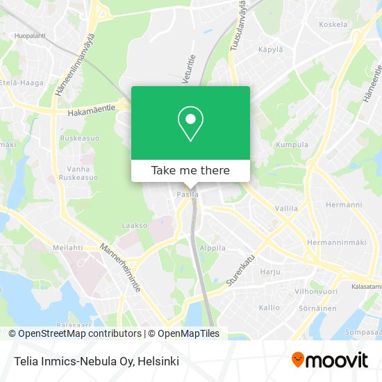 Telia Inmics-Nebula Oy map