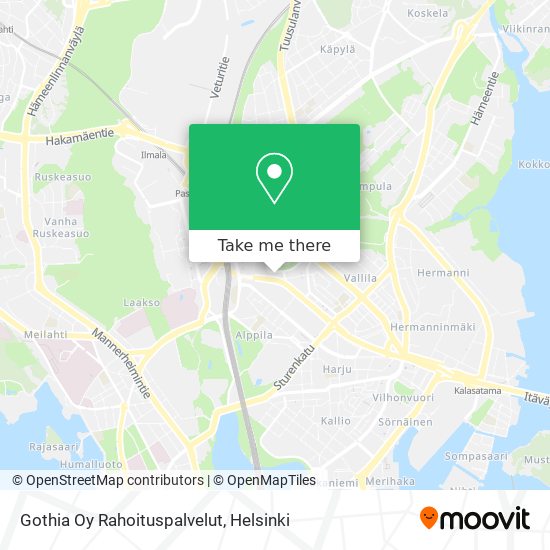 Gothia Oy Rahoituspalvelut map