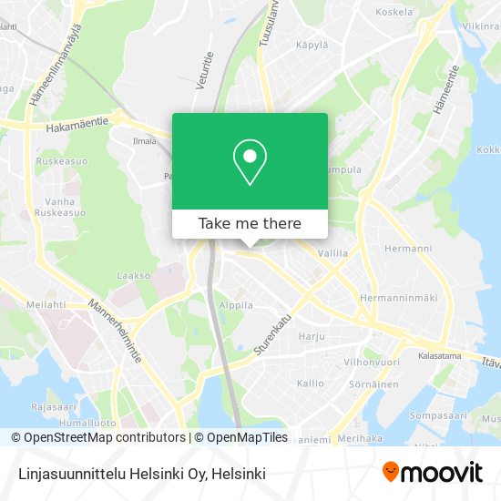 Linjasuunnittelu Helsinki Oy map