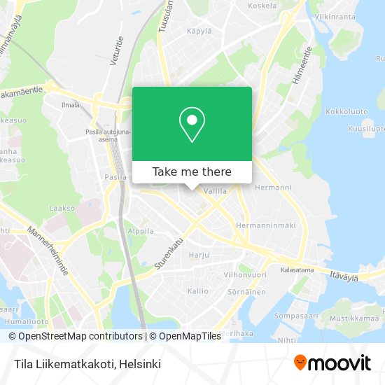 Tila Liikematkakoti map