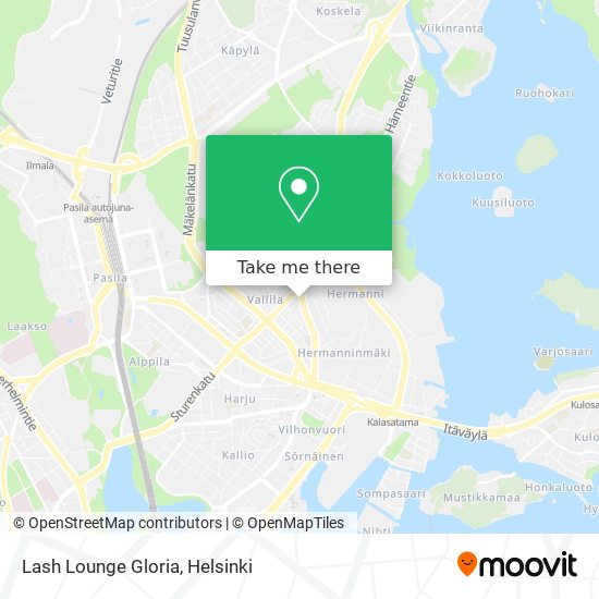 Lash Lounge Gloria map