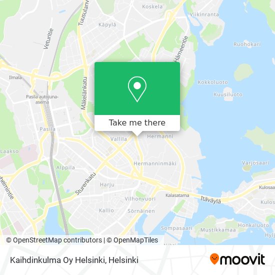 Kaihdinkulma Oy Helsinki map