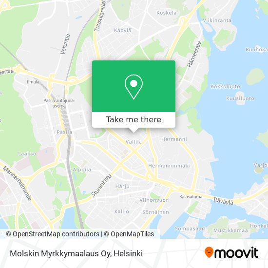 Molskin Myrkkymaalaus Oy map