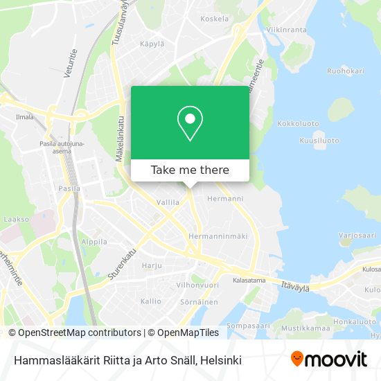 Hammaslääkärit Riitta ja Arto Snäll map