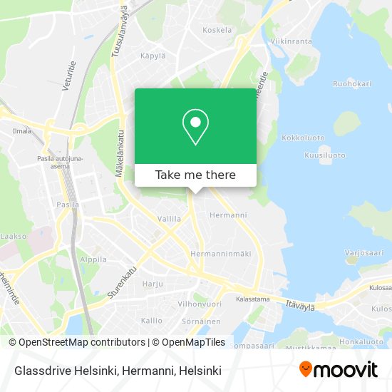 Glassdrive Helsinki, Hermanni map