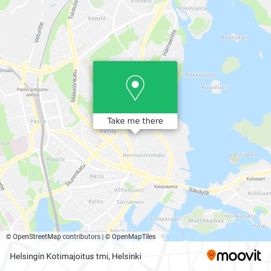 Helsingin Kotimajoitus tmi map
