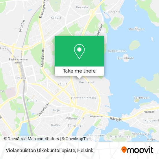 Violanpuiston Ulkokuntoilupiste map