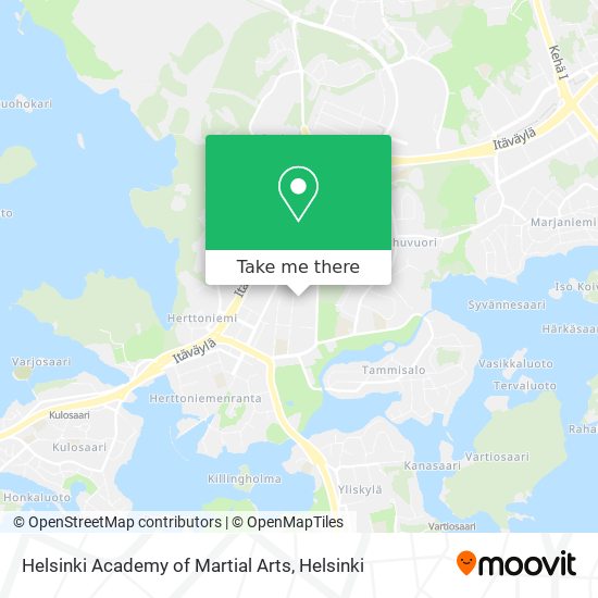 Helsinki Academy of Martial Arts map