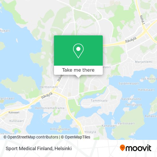 Sport Medical Finland map