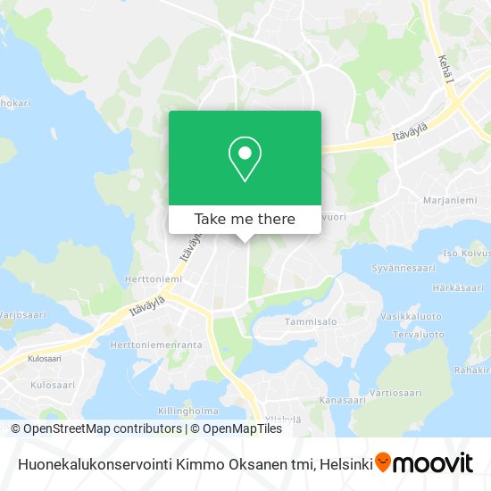 Huonekalukonservointi Kimmo Oksanen tmi map