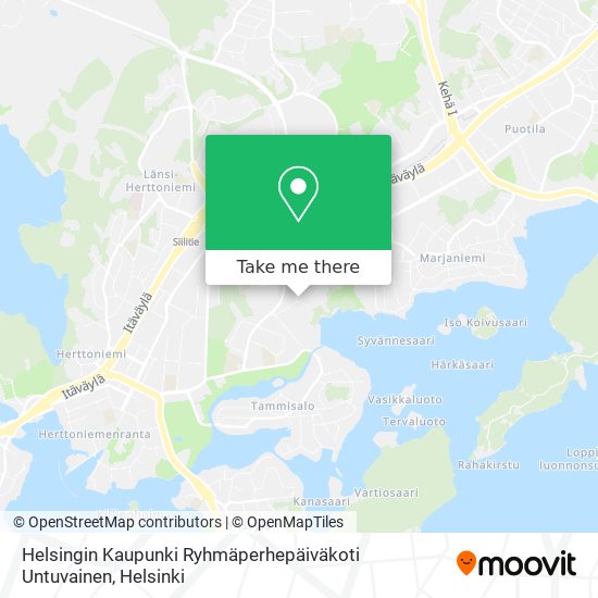 Helsingin Kaupunki Ryhmäperhepäiväkoti Untuvainen map