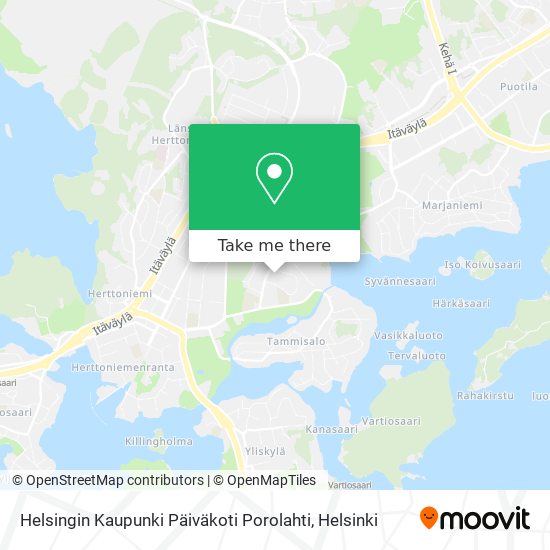 Helsingin Kaupunki Päiväkoti Porolahti map