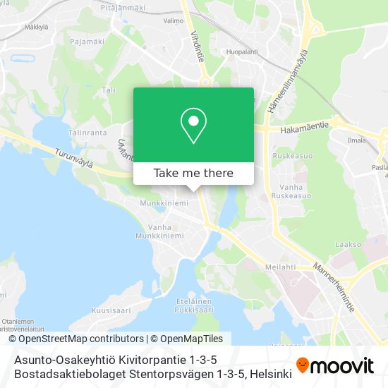 Asunto-Osakeyhtiö Kivitorpantie 1-3-5 Bostadsaktiebolaget Stentorpsvägen 1-3-5 map