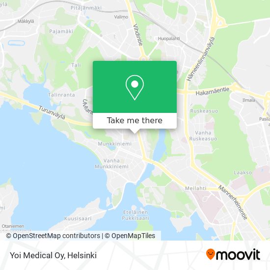 How to get to Yoi Medical Oy in Helsinki by Bus, Train or Tram?
