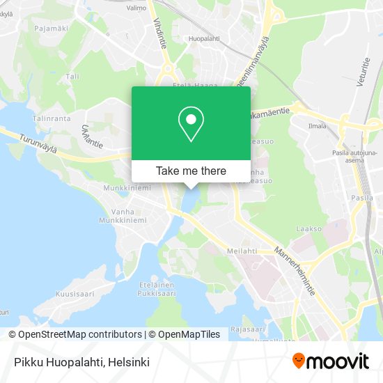 How to get to Pikku Huopalahti in Helsinki by Bus or Train?